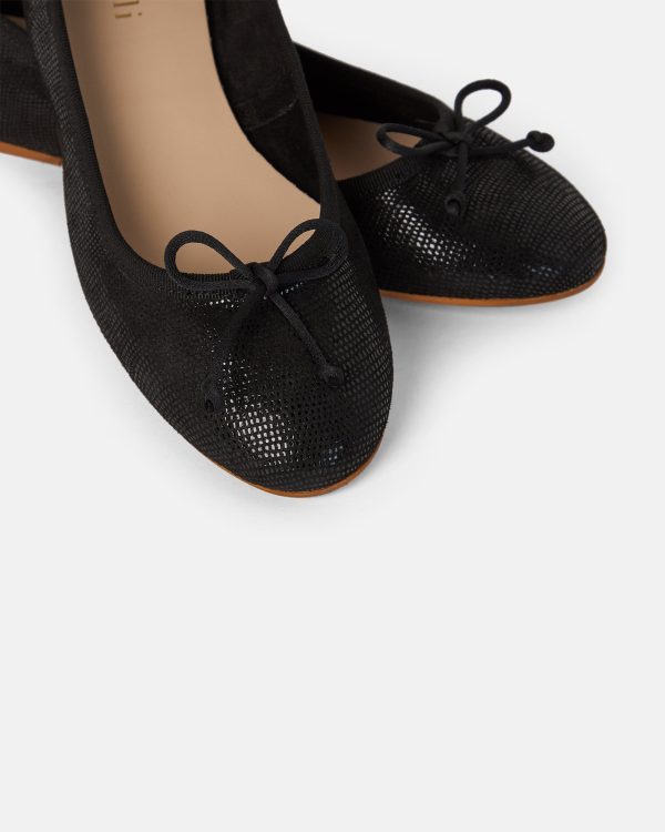 BALLERINES CLARIA/IMP NOIR