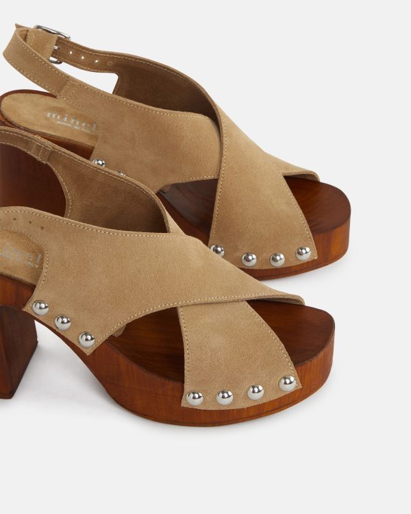 SANDALES TALIA/VEL TAUPE