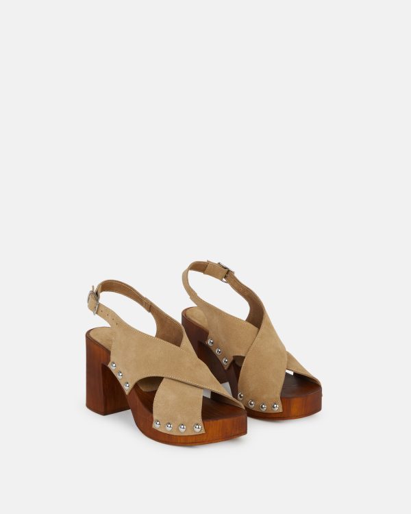 SANDALES TALIA/VEL TAUPE - Image 2