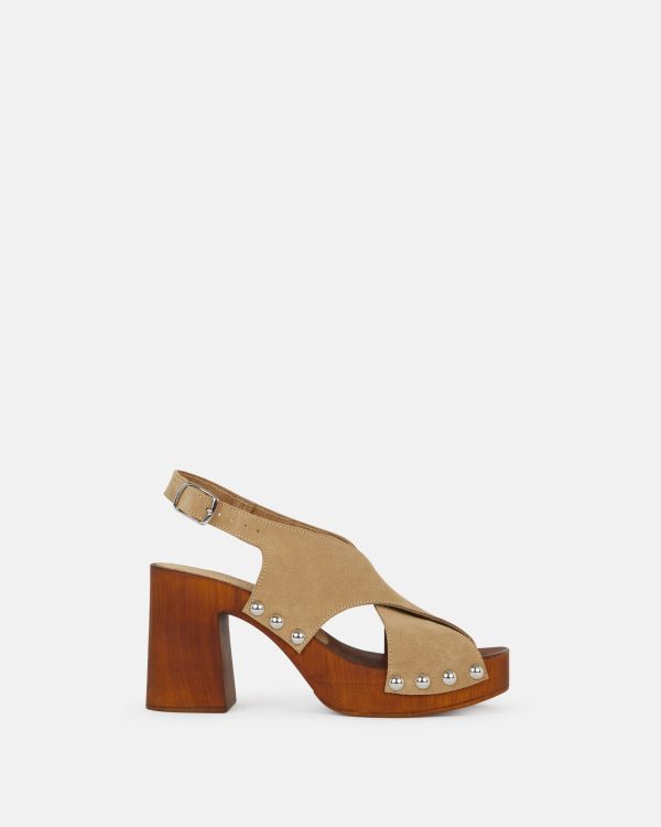 SANDALES TALIA/VEL TAUPE - Image 3