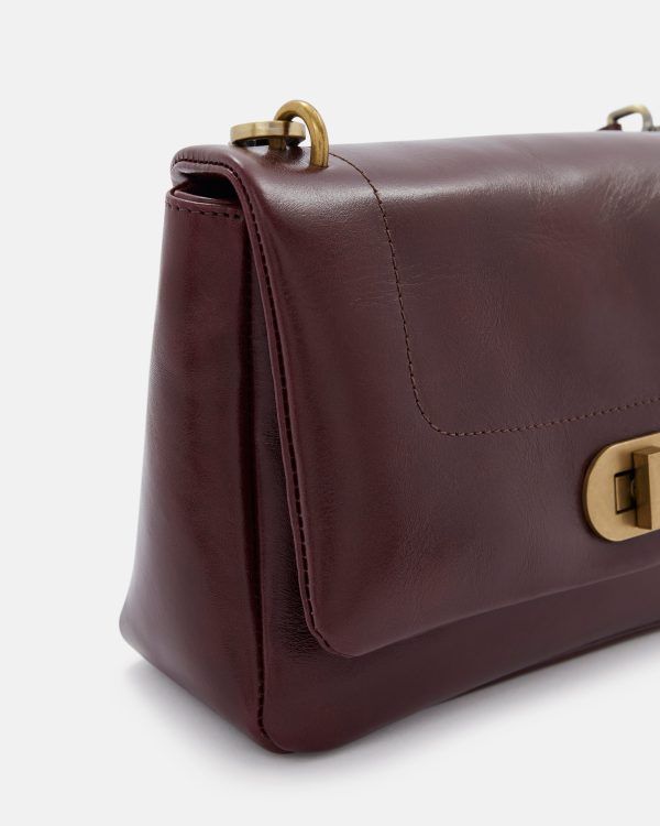 SAC CUIR GALI GRENAT - Image 4