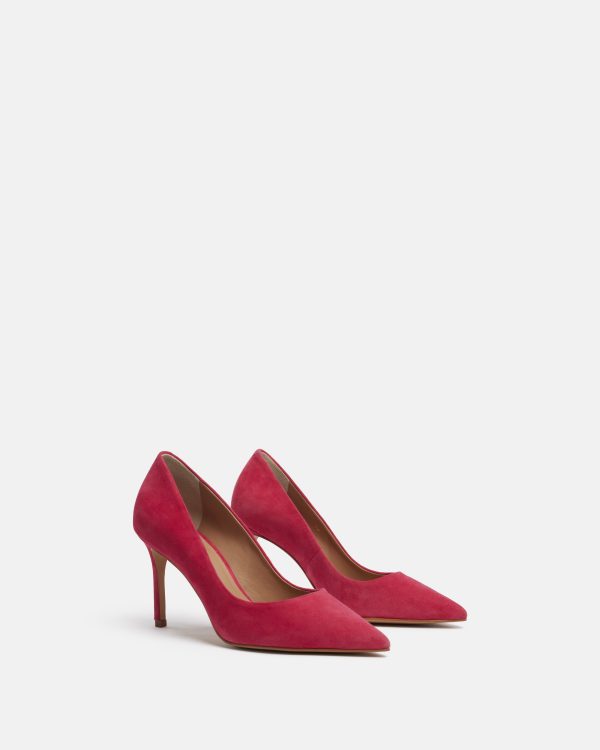 ESCARPINS KAROLINA/VEL FRAMBOISE - Image 2