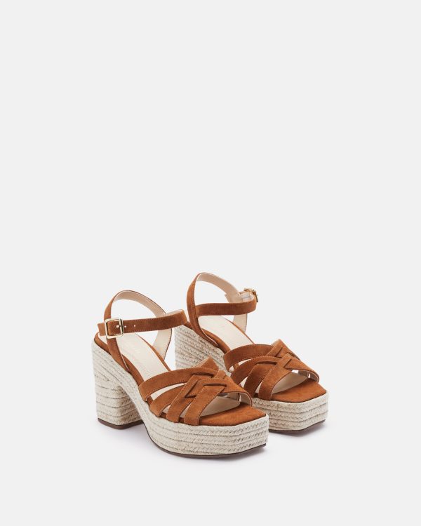 SANDALES JUTIA/VEL COGNAC - Image 4