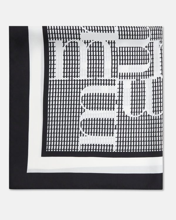 FOULARD DIANA NOIR BLANC