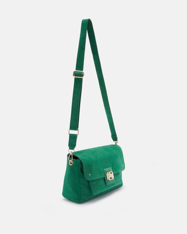 SAC CUIR VELOURS ALICIA/VEL VERT - Image 2