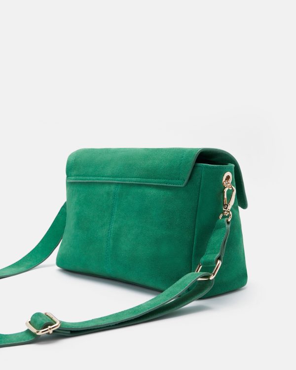 SAC CUIR VELOURS ALICIA/VEL VERT - Image 3