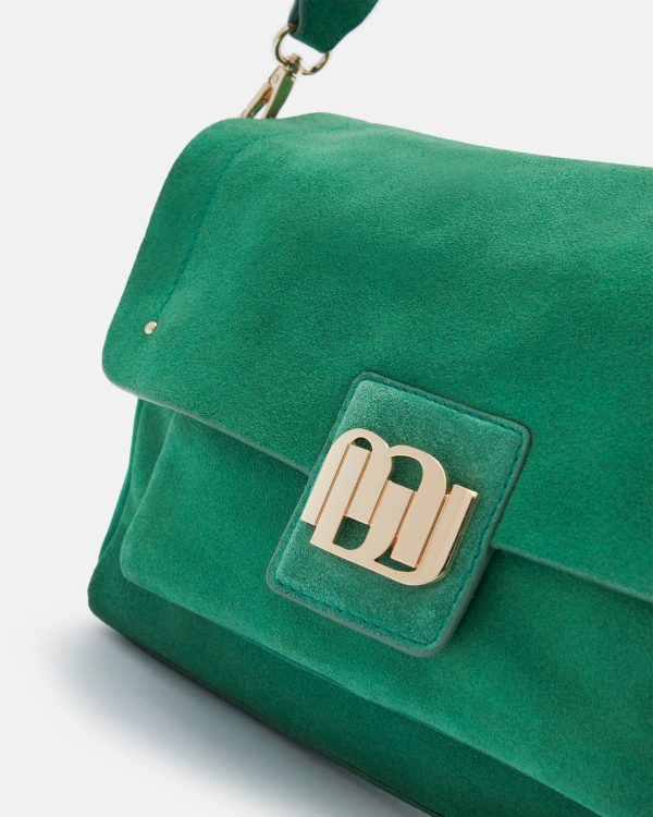 SAC CUIR VELOURS ALICIA/VEL VERT - Image 4
