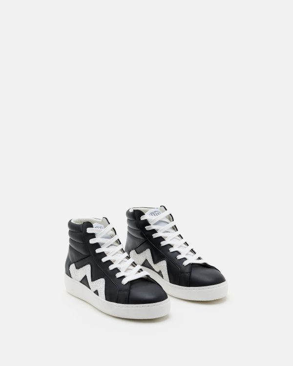 TENNIS CARLA/WOOL NOIR BLANC - Image 3