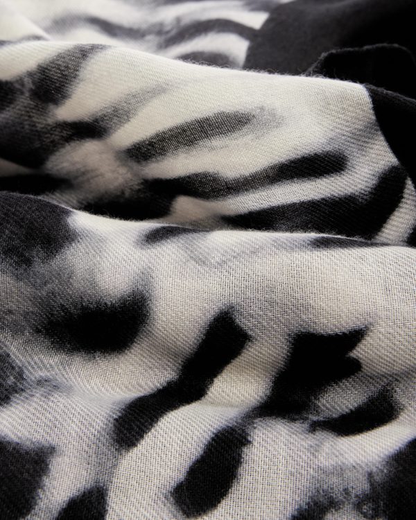 FOULARD YAKIA ECRU NOIR - Image 2