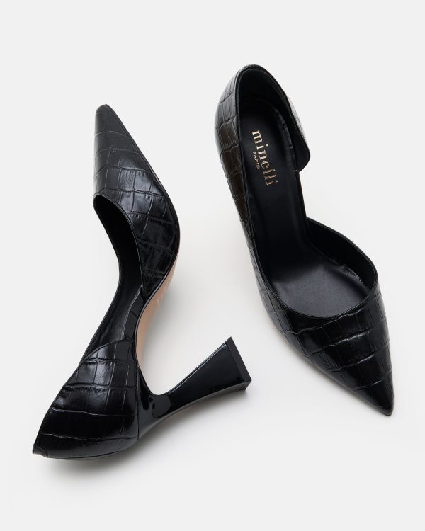 ESCARPINS JASMY/CROCO NOIR - Image 3