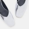 BALLERINES KAMIL/MET ARGENT