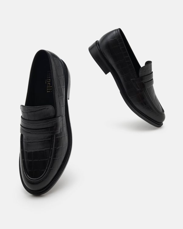 MOCASSINS MANILLE/CROCO NOIR - Image 4