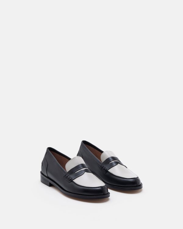 MOCASSINS MAURINE NOIR ÉCRU - Image 2