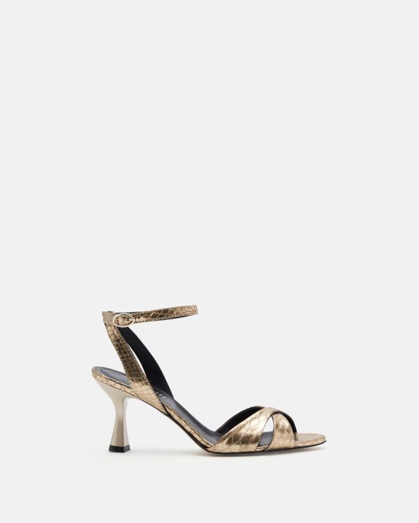SANDALES NOEMIE/MET PLATINE