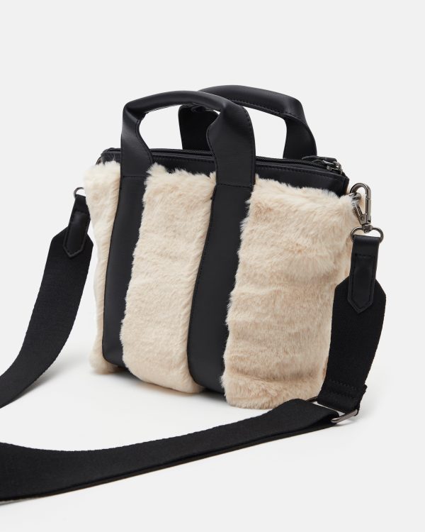 SAC MOYEN VOLUME BAYA/FUR ÉCRU - Image 2