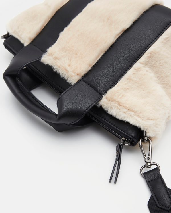 SAC MOYEN VOLUME BAYA/FUR ÉCRU - Image 4